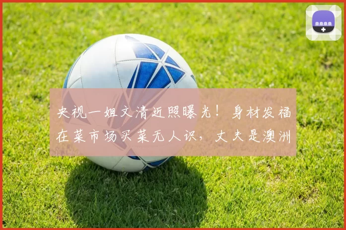 央视一姐文清近照曝光！身材发福在菜市场买菜无人识，丈夫是澳洲院长，跨国分居十年她为何甘当陪读妈妈？